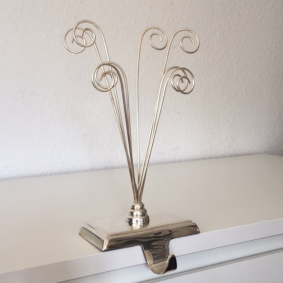 Silver Photo Greeting Cards Stocking Holder - Picture 2 of 14